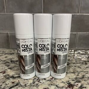 L'Oreal Set of 3 Colorista 1-Day Color Spray Set - Silver- BNWT